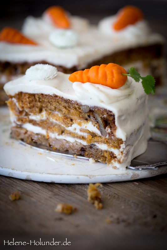 Carrot Cake, vegan, Helene Holunder