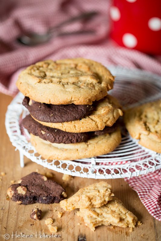 Amerikanische Cookies, vegan, Helene Holunder