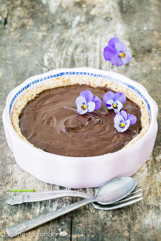 Pretzel Chocolat Cheesecake, vegan, Helene Holunder