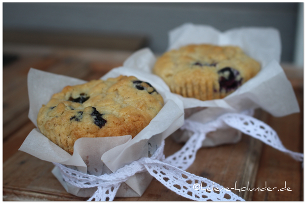 Blueberry-Muffins, vegan, Helene Holunder